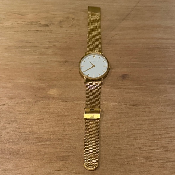 Larsson & Jennings 38MM Gold Mesh Strap Watch